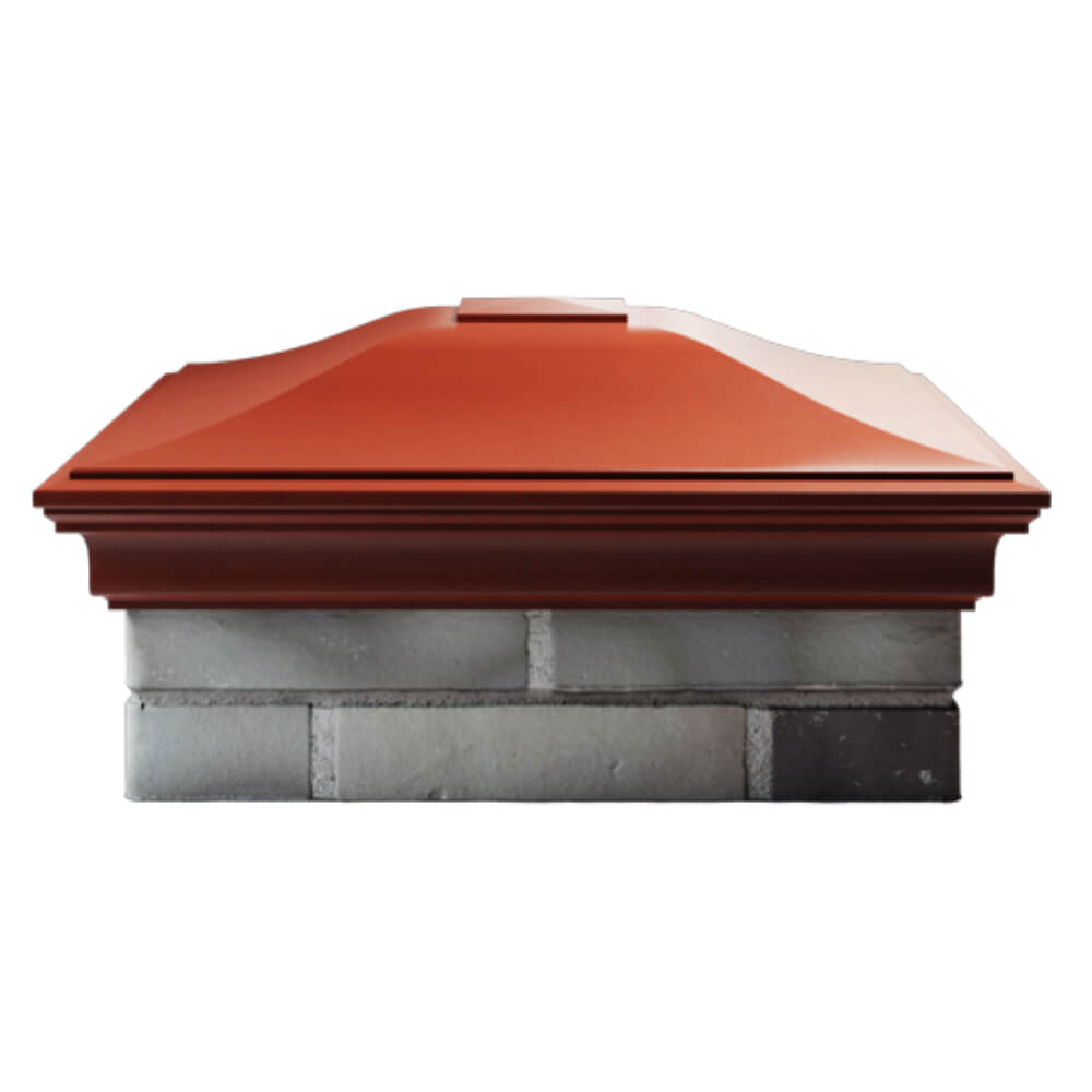 Колпак Zking Монблан Красный на столб 2х2 кирпича (515х515мм) в Менделеевске фото