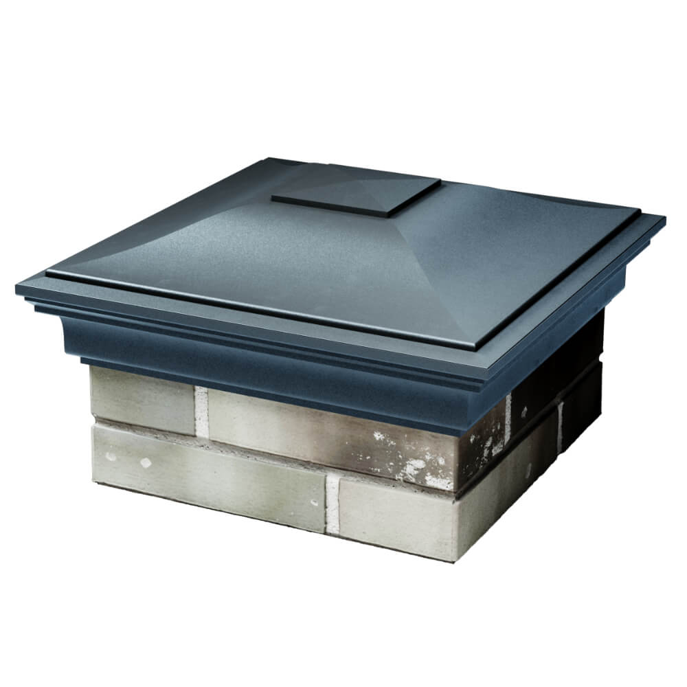 Колпак Zking Монблан Серый на столб 1.5х1.5 кирпича (385х385мм) в Менделеевске фото