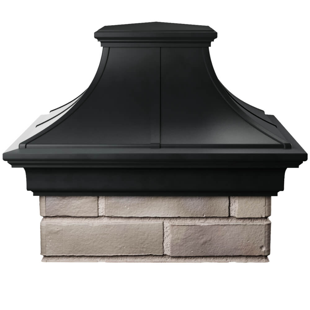 Колпак Zking Монблан Премиум Черный на столб 1.5х1.5 кирпича (385х385мм) Менделеевск фото
