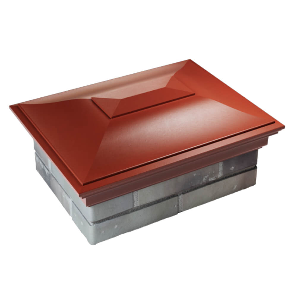 Колпак Zking Монблан Красный на столб 2х1.5 кирпича (515х385мм) Менделеевск фото