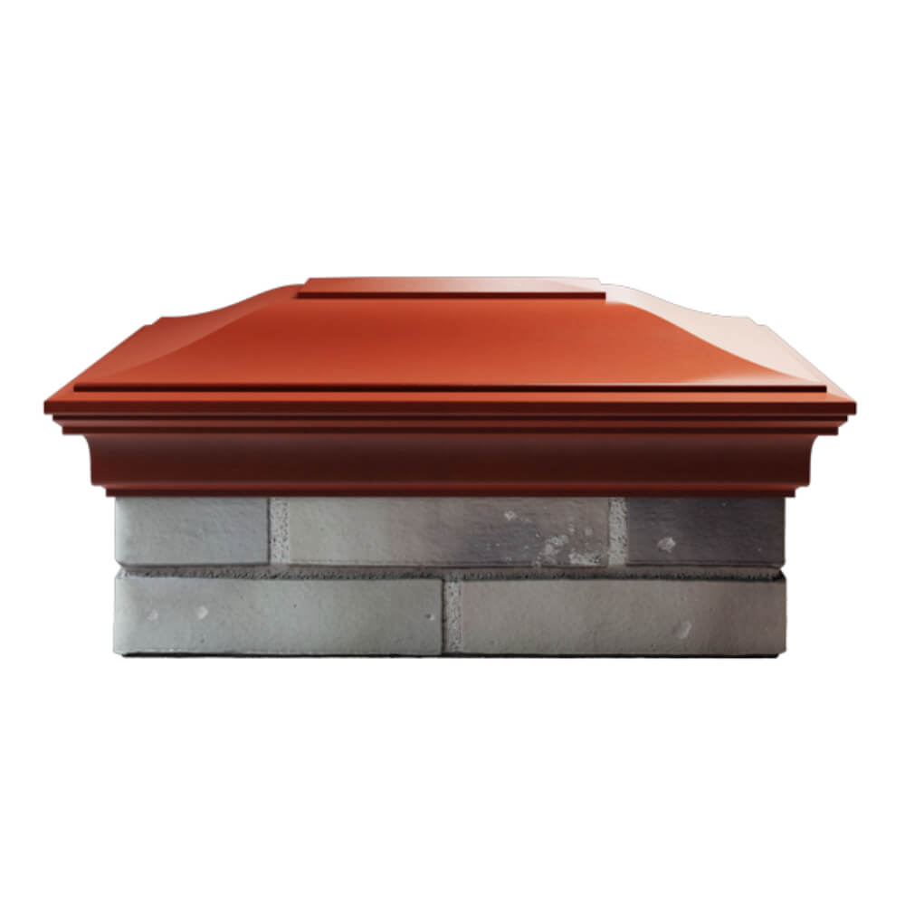 Колпак Zking Монблан Красный на столб 2х1.5 кирпича (515х385мм) в Менделеевске фото