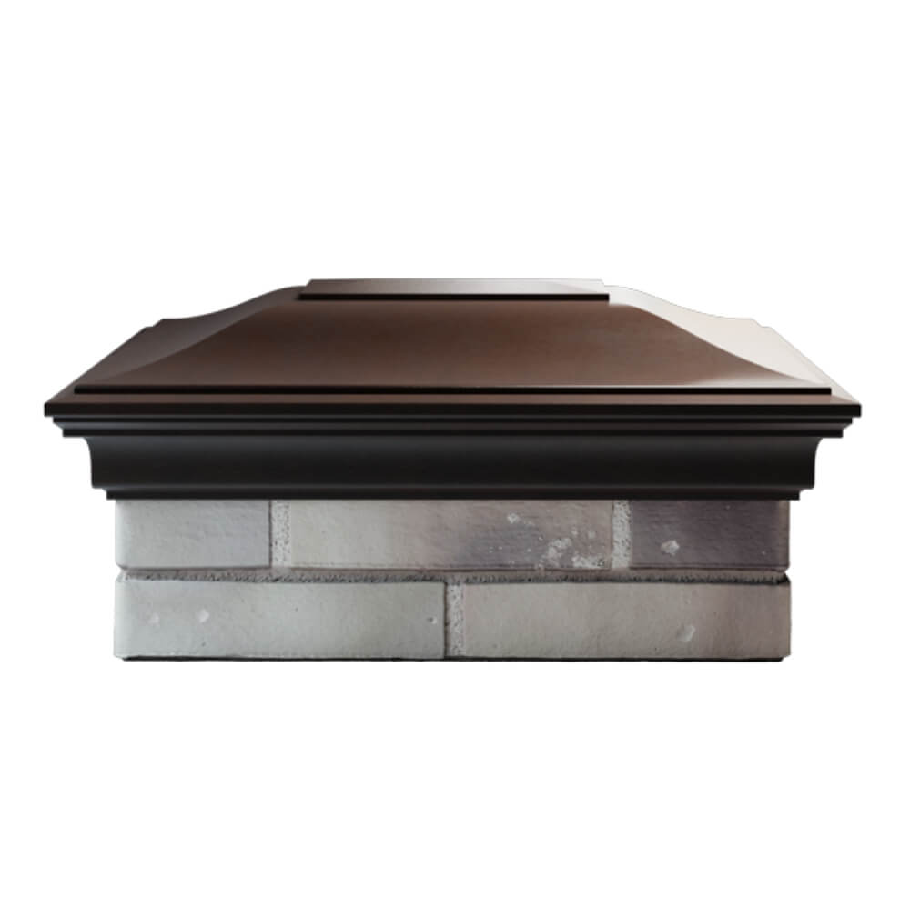 Колпак Zking Монблан Коричневый на столб 2х1.5 кирпича (515х385мм) в Менделеевске фото