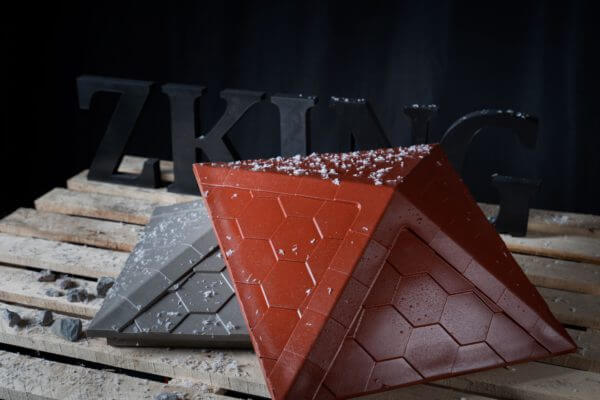 Колпак Zking Эверест Красный на столб 1.5х1.5 кирпича (390х390мм) в Менделеевске фото