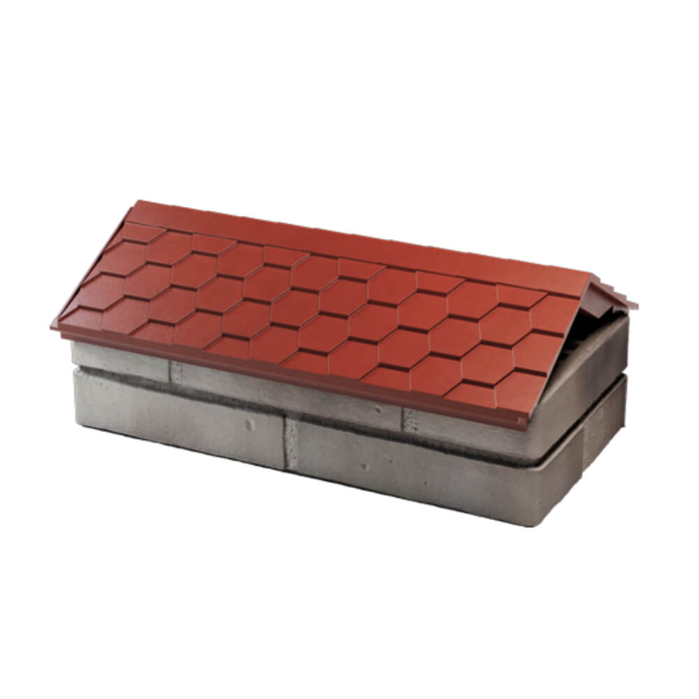 Парапет Zking Эверест Красный с посадкой на 1 кирпич (200/225/255мм) в Менделеевске фото