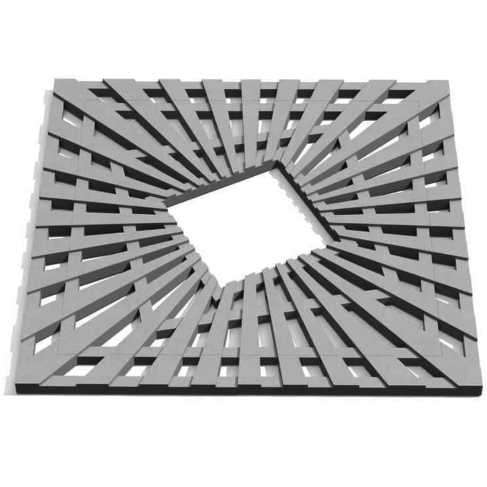 Приствольная решетка для дерева ZKING ATMOSPHERE 1.2х1.2м Серая Менделеевск фото