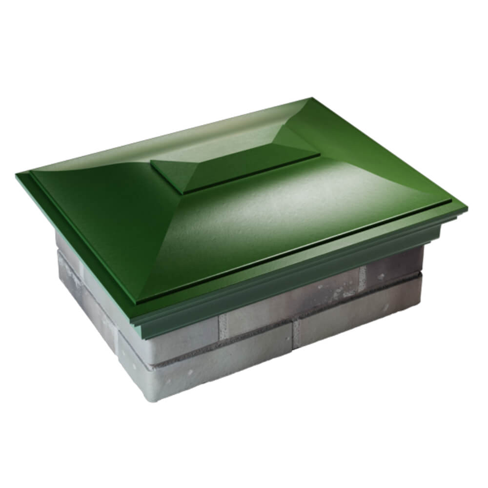 Колпак Zking Монблан Зеленый на столб 2х1.5 кирпича (515х385мм) Менделеевск фото