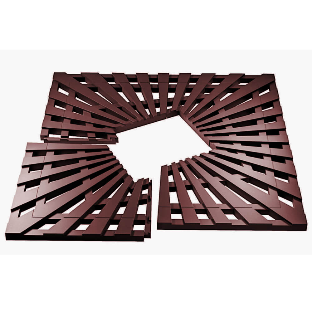 Приствольная решетка для дерева ZKING ATMOSPHERE 1.2х1.2м Коричневая в Менделеевске фото