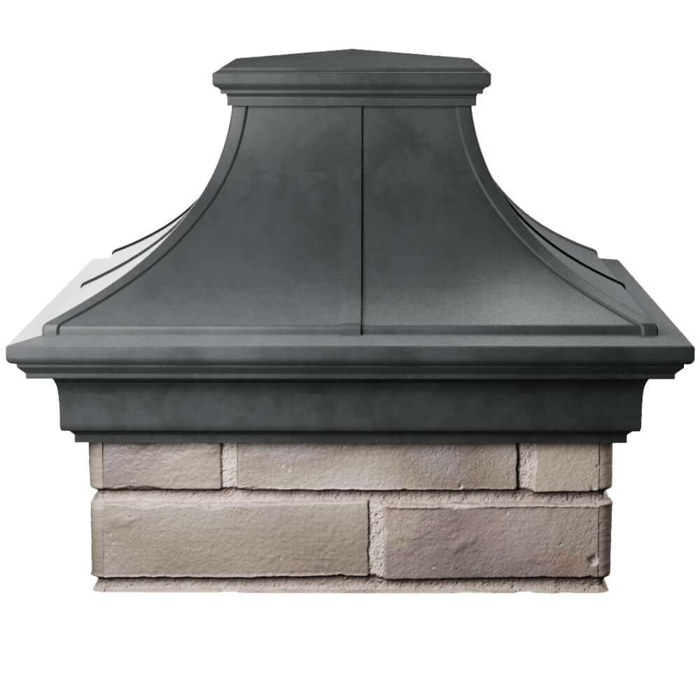 Колпак Zking Монблан Премиум Серый на столб 1.5х1.5 кирпича (385х385мм) Менделеевск фото