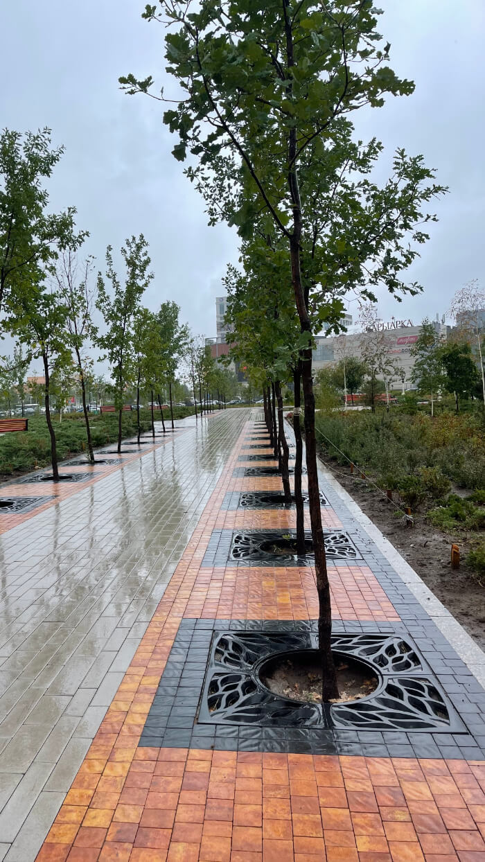 Приствольная решетка для дерева ZKING CRUST 1.2х1.2м Черная в Менделеевске фото