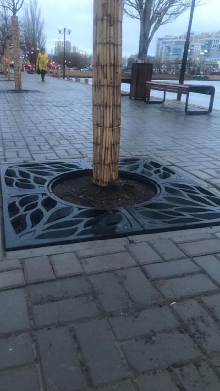 Приствольная решетка для дерева ZKING CRUST 1.2х1.2м Черная в Менделеевске фото