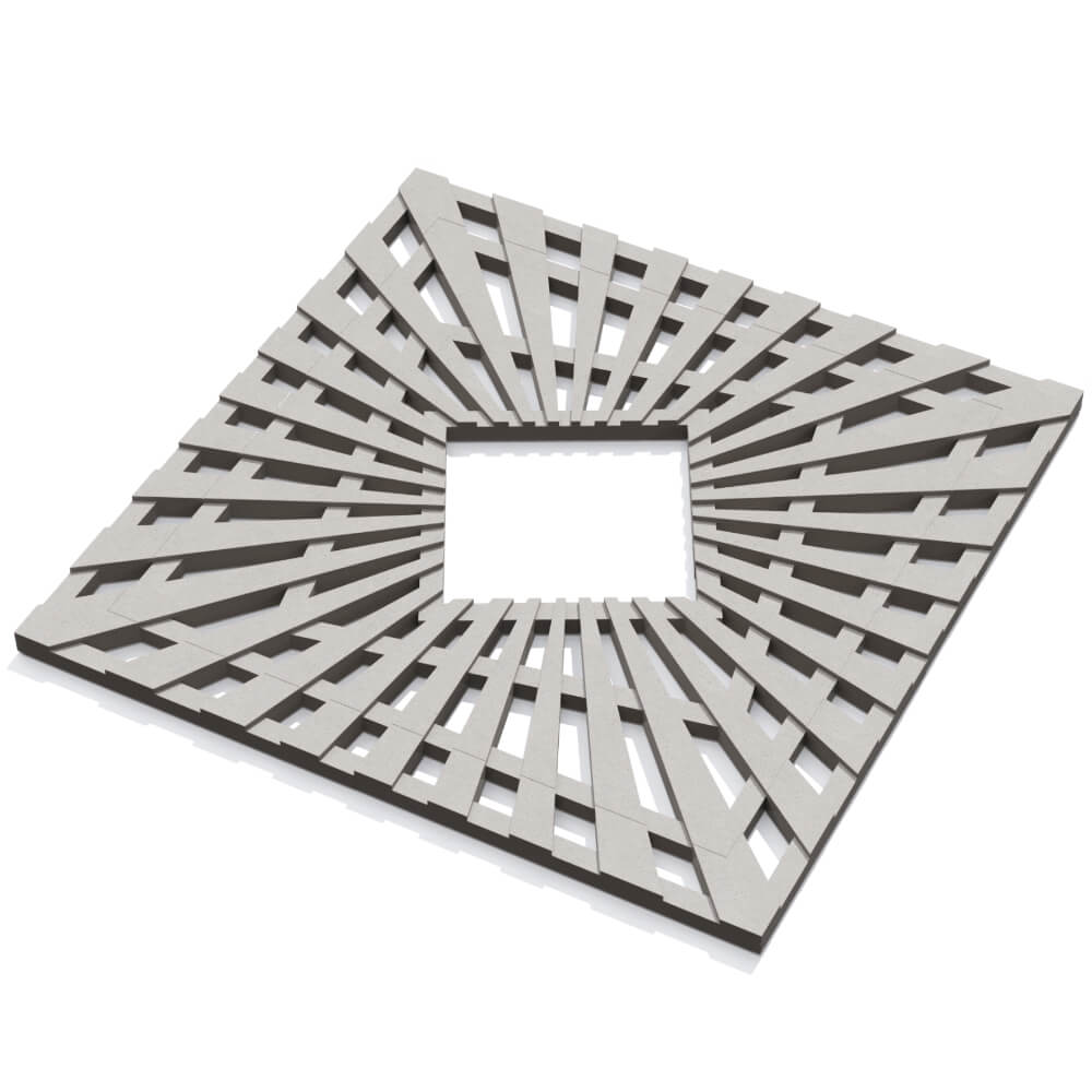 Приствольная решетка для дерева ZKING ATMOSPHERE 1.2х1.2м Бежевая в Менделеевске фото