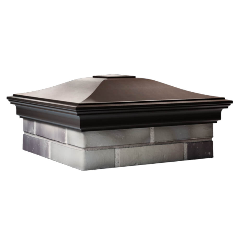 Колпак Zking Монблан Коричневый на столб 2х2 кирпича (515х515мм) в Менделеевске фото