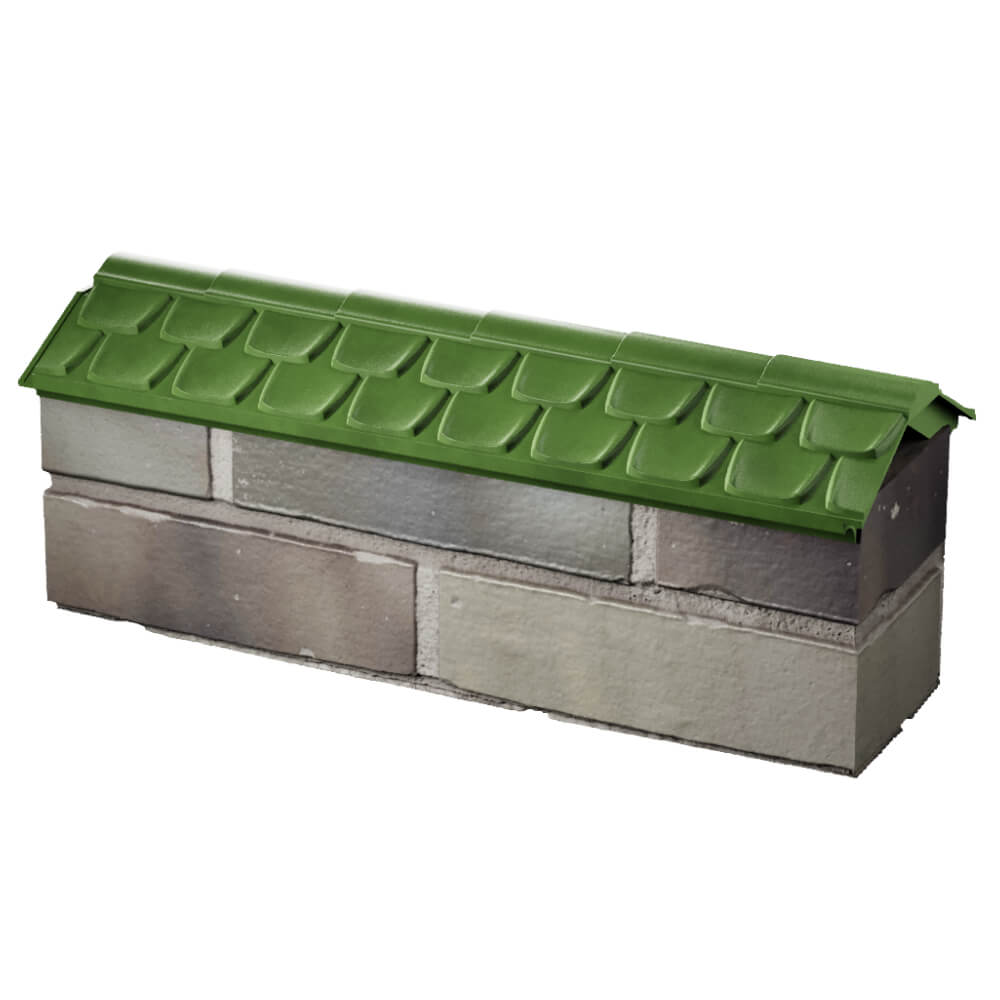 Парапет Zking Эльбрус Зеленый с посадкой на 0.5 кирпича (130мм) в Менделеевске фото