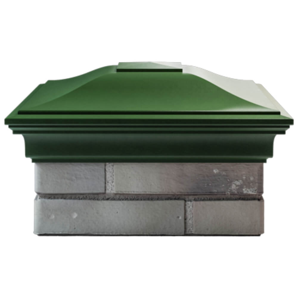 Колпак Zking Монблан Зеленый на столб 1.5х1.5 кирпича (385х385мм) Менделеевск фото