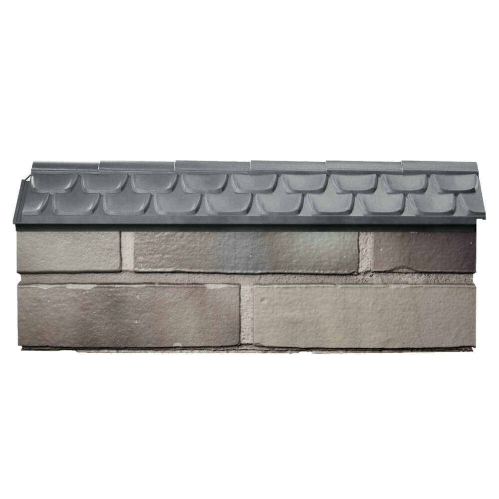Парапет Zking Эльбрус Серый с посадкой на 0.5 кирпича (130мм) в Менделеевске фото