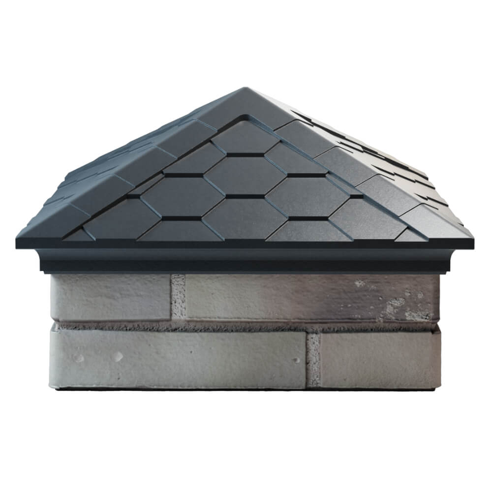 Колпак Zking Эверест Серый на столб 1.5х1.5 кирпича (390х390мм) Менделеевск фото