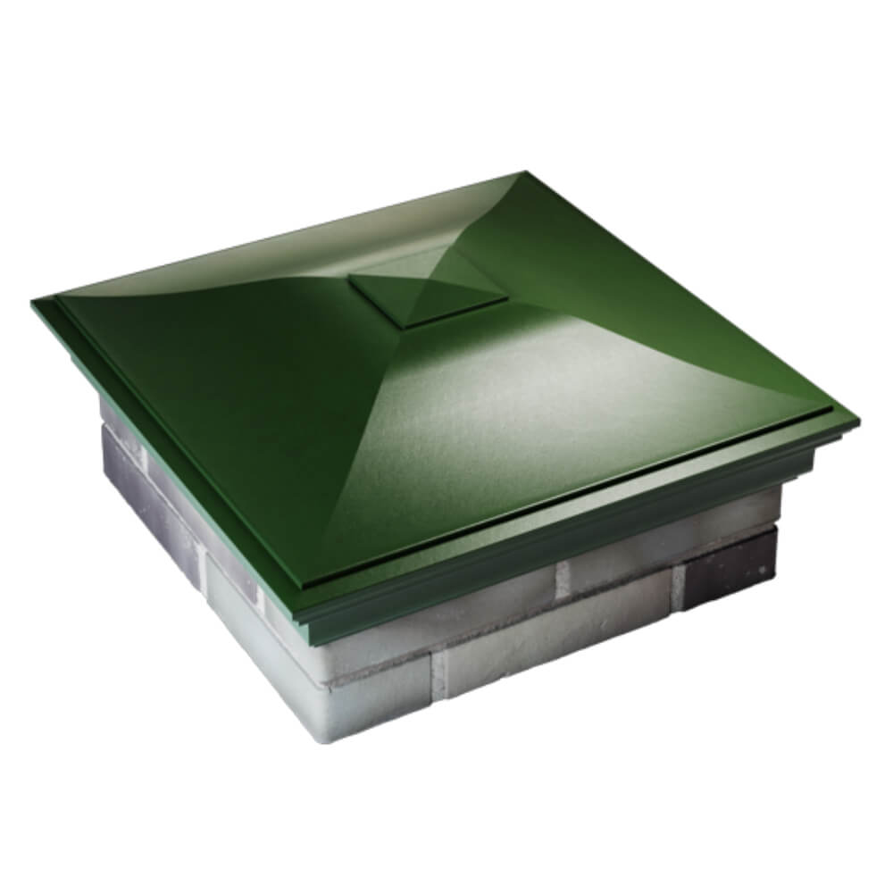 Колпак Zking Монблан Зеленый на столб 2х2 кирпича (515х515мм) Менделеевск фото