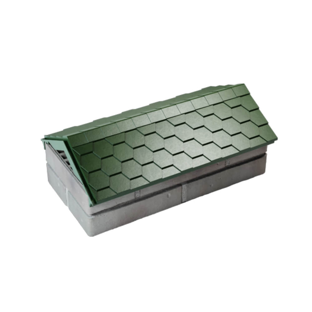 Парапет Zking Эверест Зеленый с посадкой на 1 кирпич (200/225/255мм) в Менделеевске фото