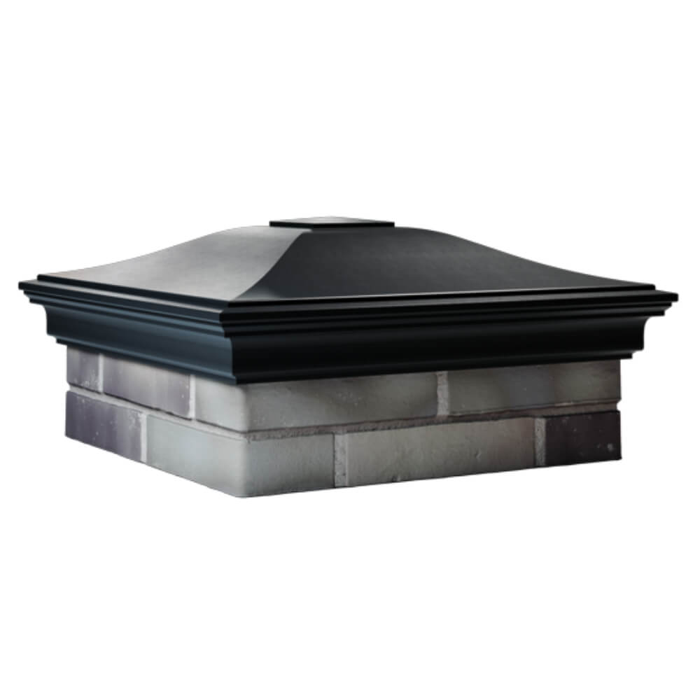 Колпак Zking Монблан Черный на столб 2х2 кирпича (515х515мм) в Менделеевске фото