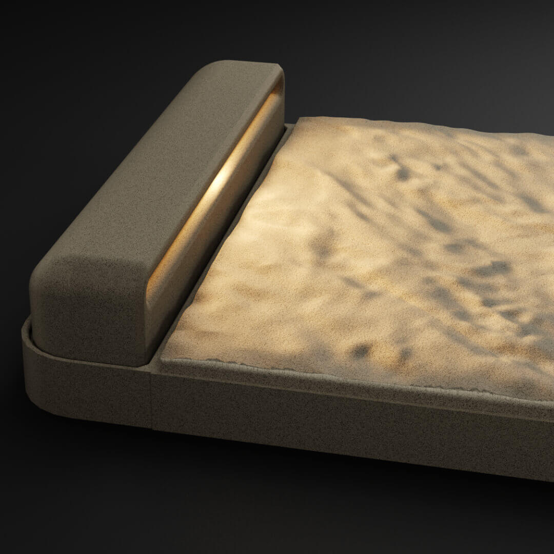 LED Светильник для шаговой плиты STONE Светлая Галька 330х75х98мм Менделеевск фото