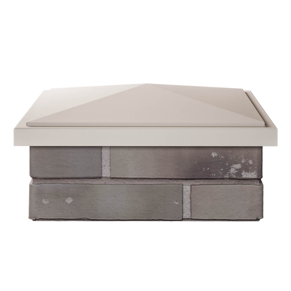 Колпак Zking БонаМоно Бежевый на столб 1.5х1.5 кирпича (385х385, 400х400мм) Менделеевск фото