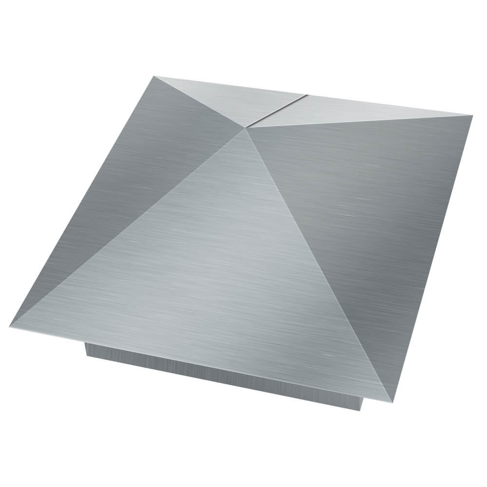 Колпак металлический 380х380мм оцинкованный заборный Менделеевск фото