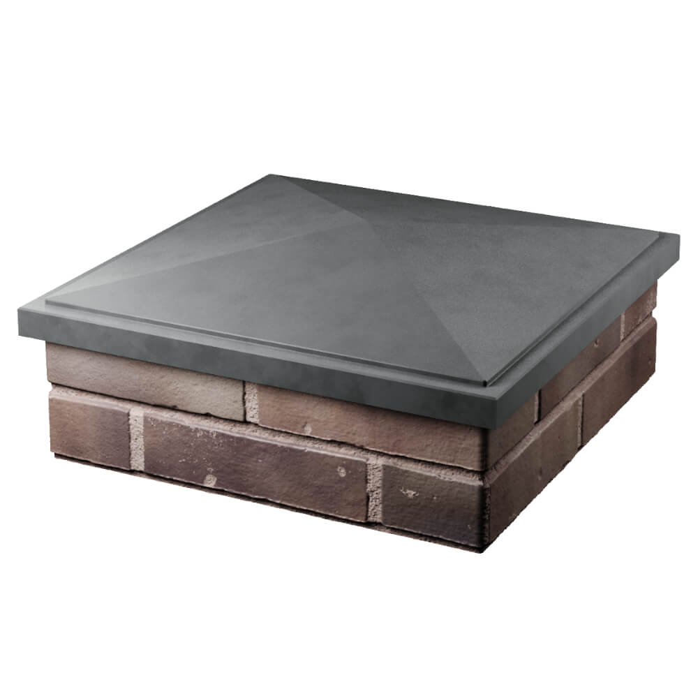 Колпак Zking БонаМоно Серый на столб 2х2 кирпича (515х515, 530х530мм) в Менделеевске фото