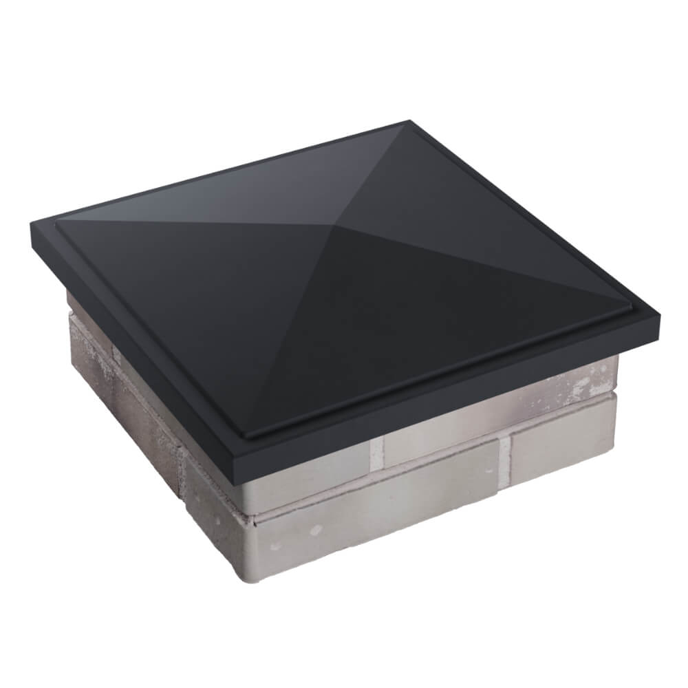 Колпак Zking БонаМоно Серый на столб 1.5х1.5 кирпича (385х385, 400х400мм) в Менделеевске фото