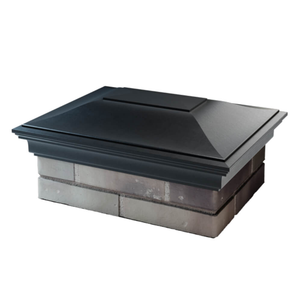 Колпак Zking Монблан Черный на столб 2х1.5 кирпича (515х385мм) в Менделеевске фото