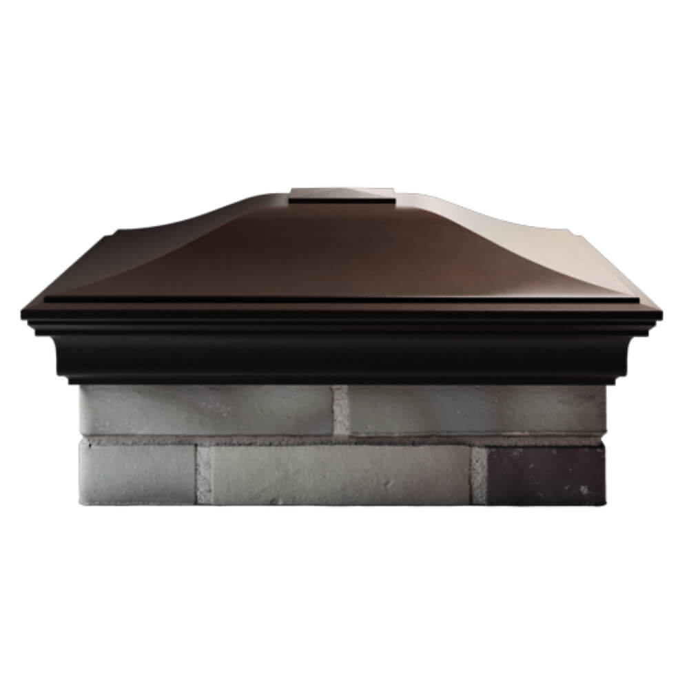 Колпак Zking Монблан Коричневый на столб 2х2 кирпича (515х515мм) в Менделеевске фото