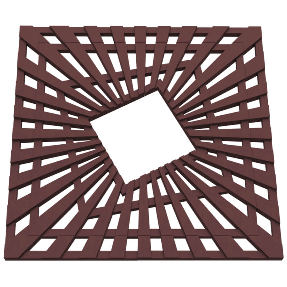 Приствольная решетка для дерева ZKING ATMOSPHERE 1.2х1.2м Коричневая в Менделеевске фото