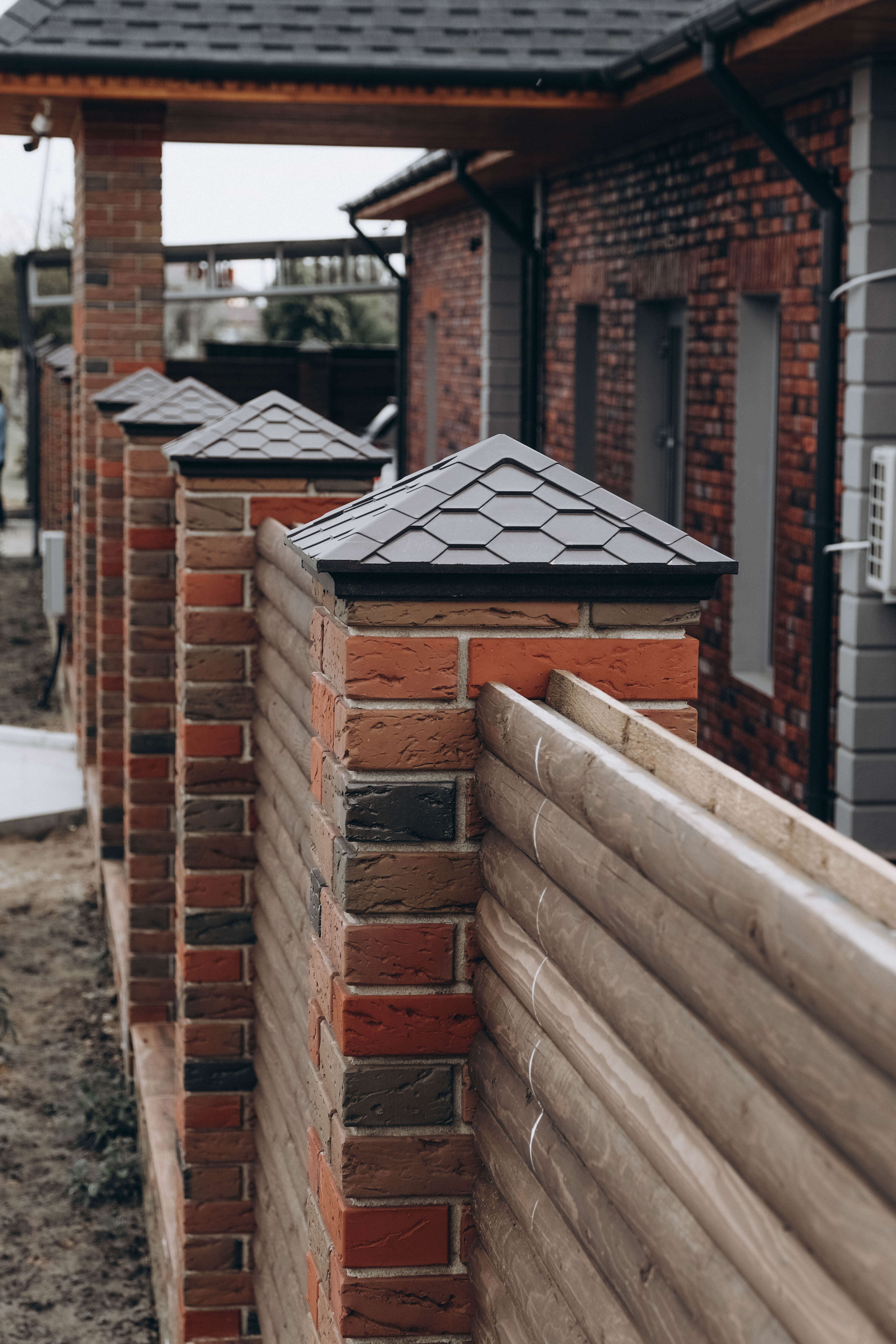 Колпак Zking Эверест Коричневый на столб 1.5х1.5 кирпича (390х390мм) в Менделеевске фото