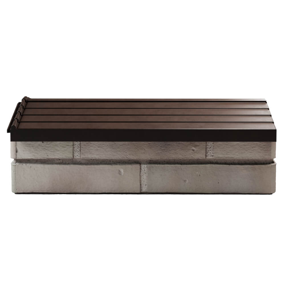 Парапет Zking Бона ХайТек Коричневый с посадкой на 1 кирпич (200/225/255мм) в Менделеевске фото