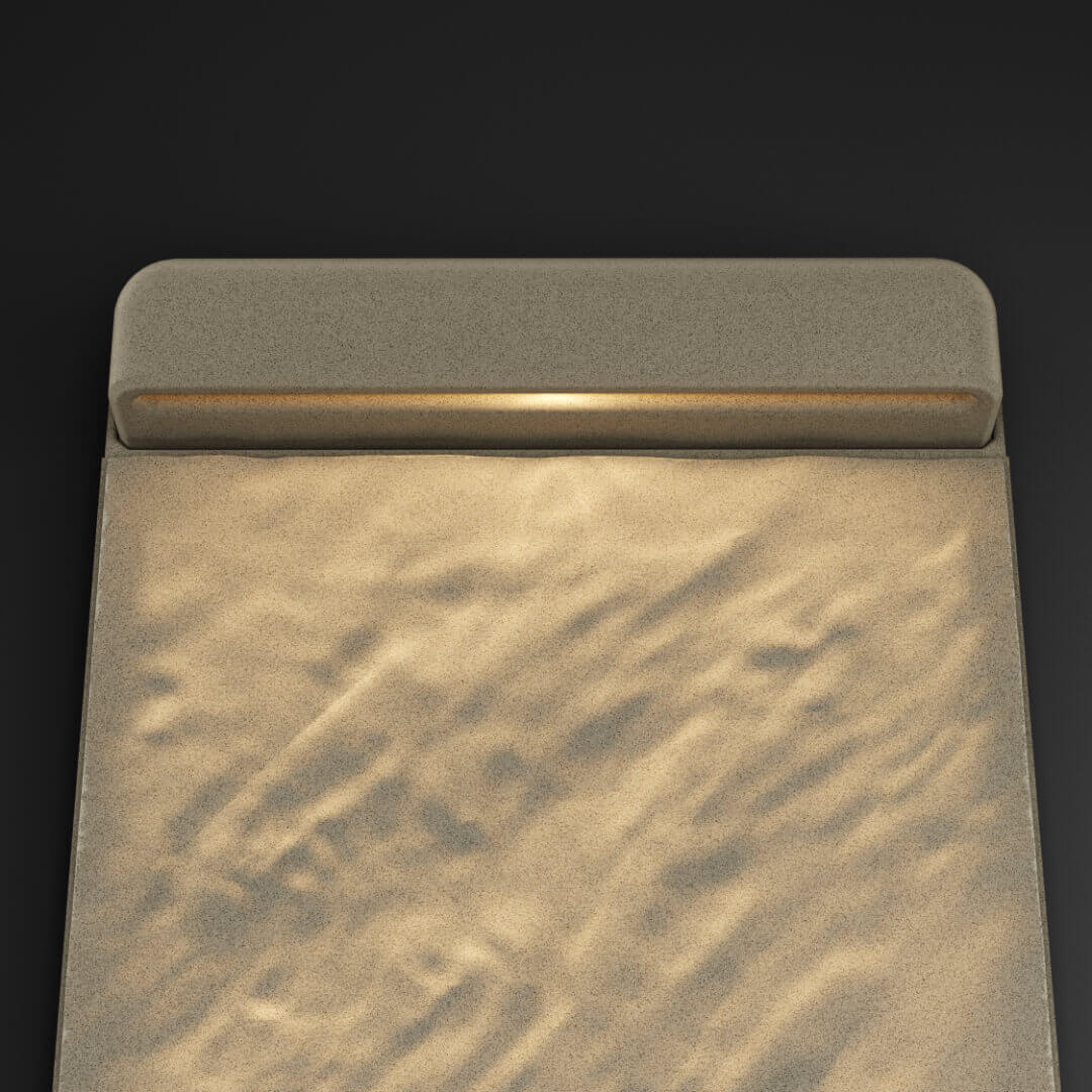 LED Светильник для шаговой плиты STONE Светлая Галька 330х75х98мм в Менделеевске фото