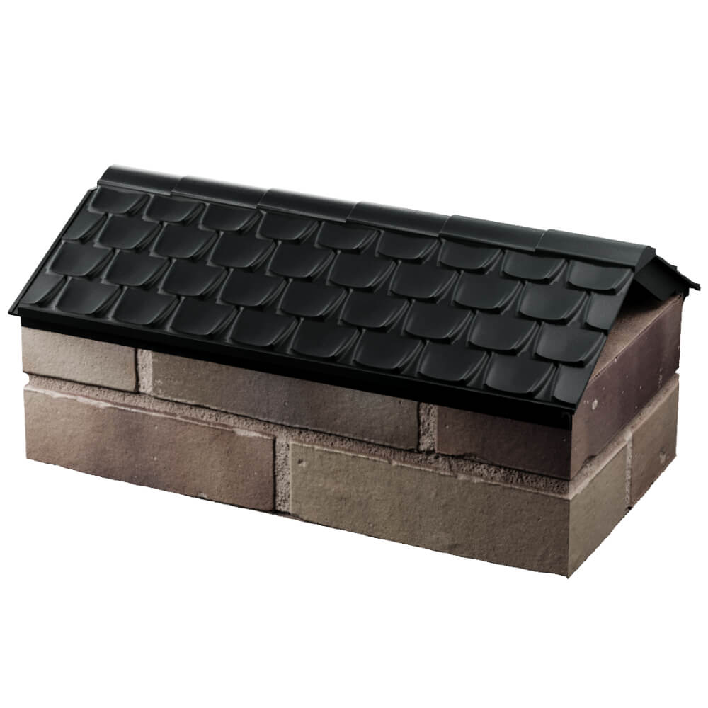 Парапет Zking Эльбрус Черный с посадкой на 1 кирпич (255мм) в Менделеевске фото