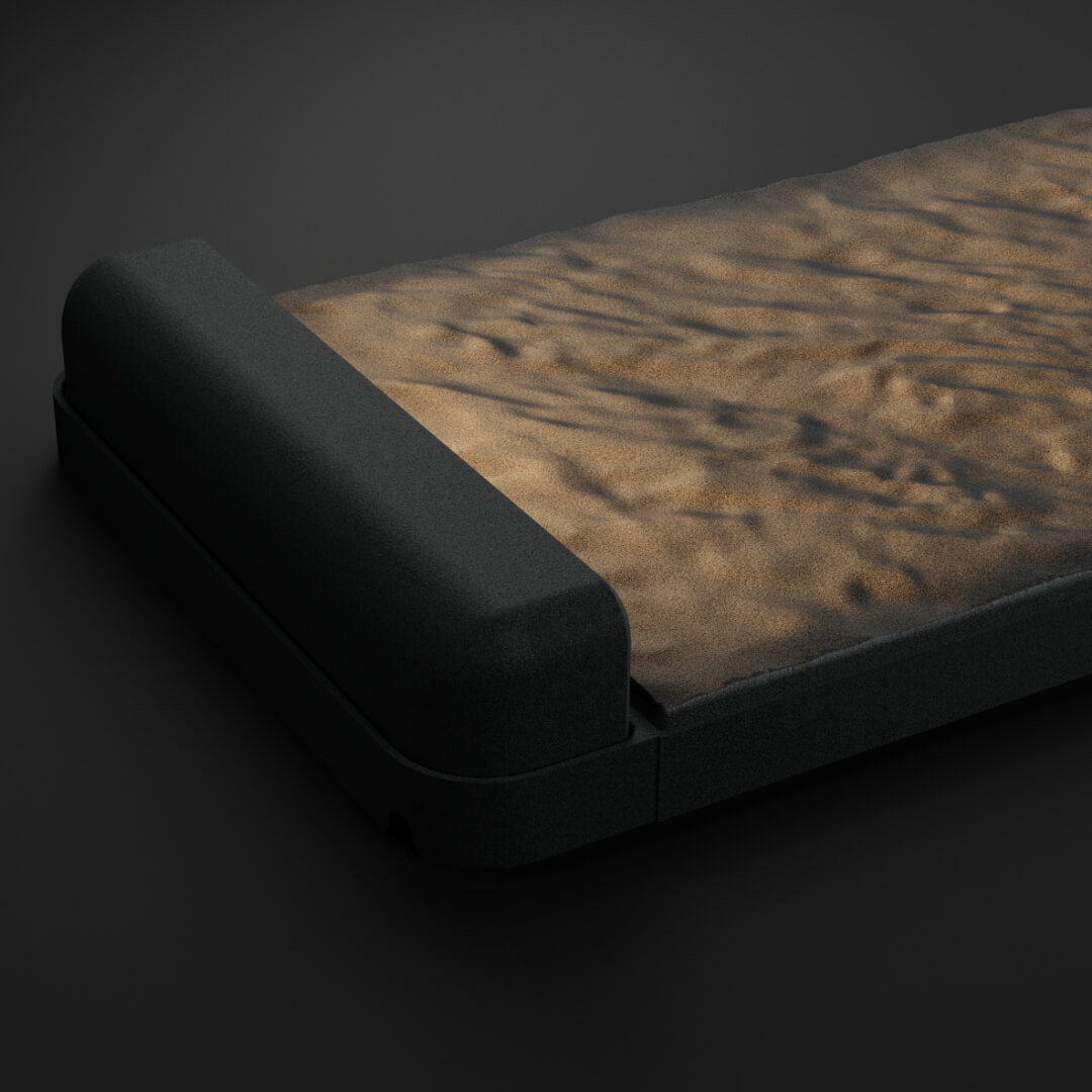 LED Светильник для шаговой плиты STONE Графитовый Серый 330х75х98мм в Менделеевске фото