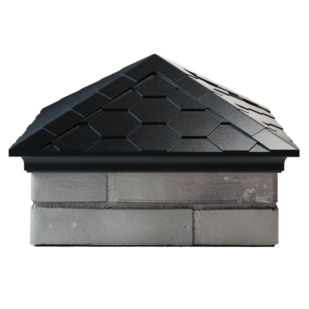 Колпак Zking Эверест Черный на столб 1.5х1.5 кирпича (390х390мм) Менделеевск фото