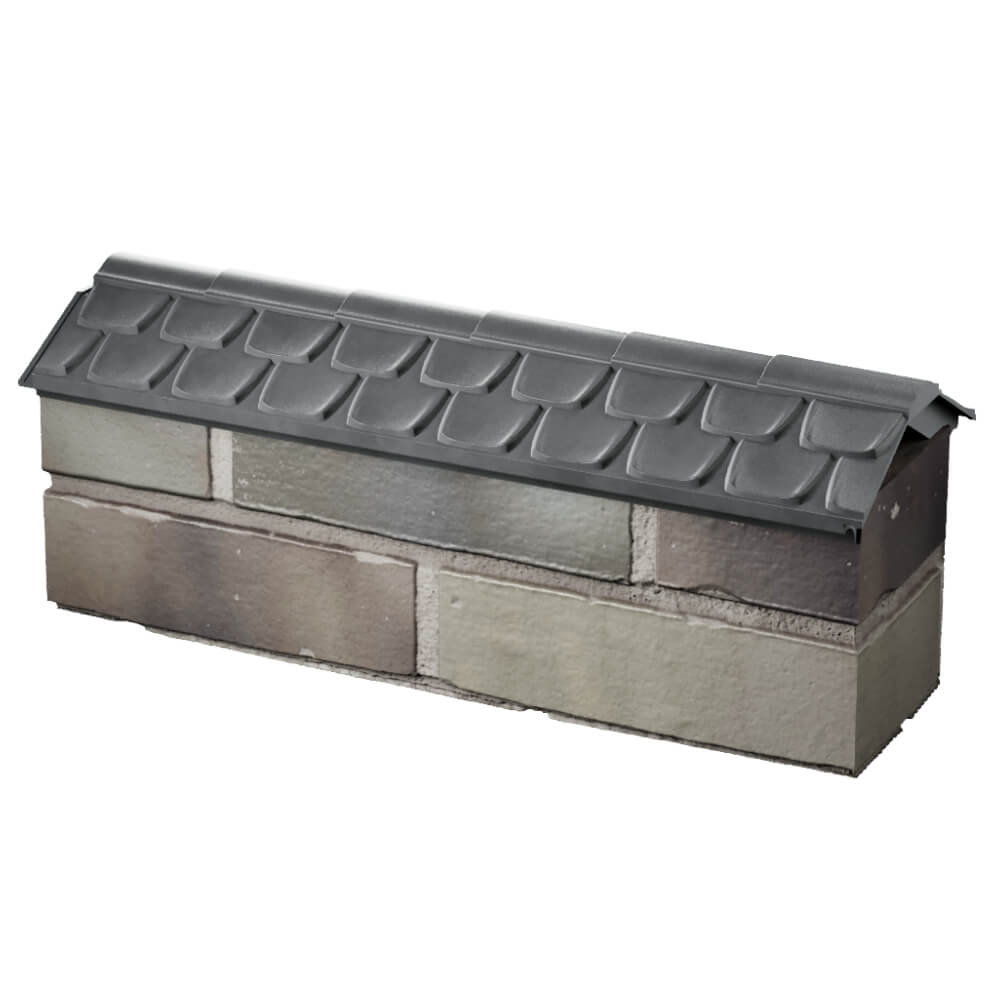 Парапет Zking Эльбрус Серый с посадкой на 0.5 кирпича (130мм) в Менделеевске фото