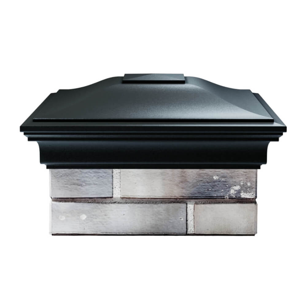 Колпак Zking Монблан Черный на столб 1.5х1.5 еврокирпича 0.7НФ (355х355мм) Менделеевск фото