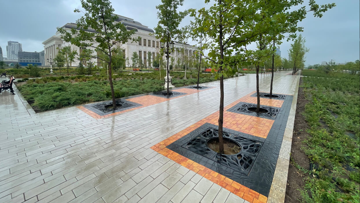 Приствольная решетка для дерева ZKING CRUST 1.2х1.2м Черная в Менделеевске фото