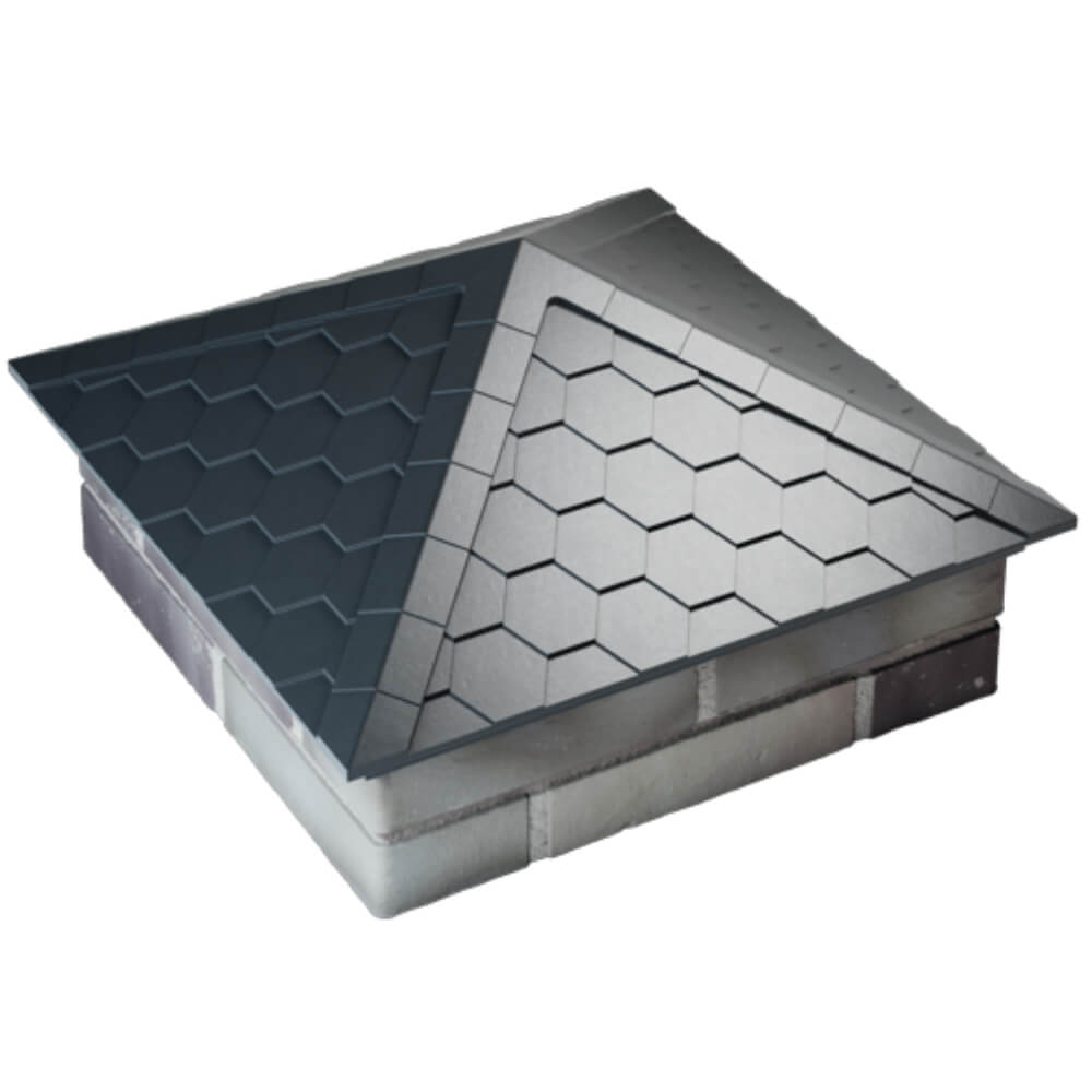 Колпак Zking Эверест Серый на столб 2х2 кирпича (535х535мм) Менделеевск фото