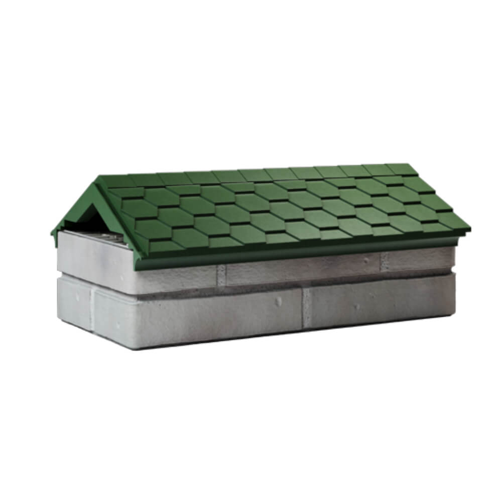 Парапет Zking Эверест Зеленый с посадкой на 1 кирпич (200/225/255мм) Менделеевск фото