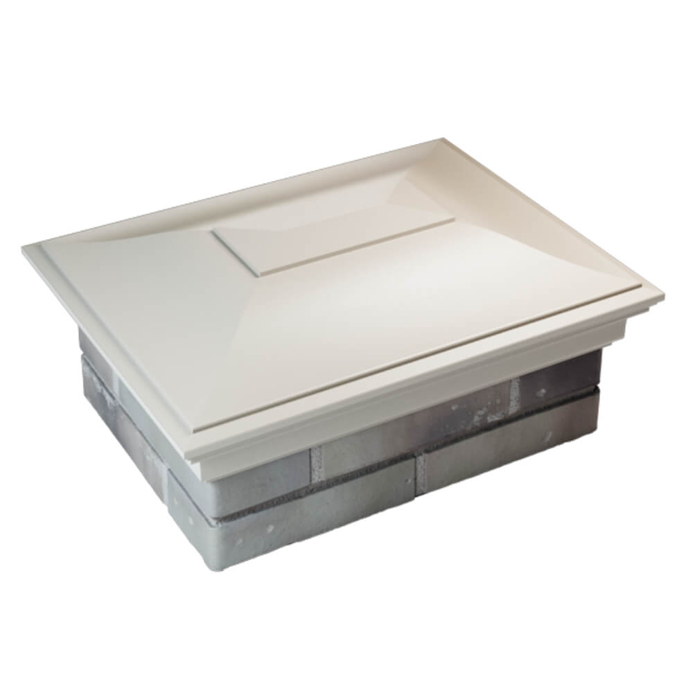 Колпак Zking Монблан Бежевый на столб 2х1.5 кирпича (515х385мм) Менделеевск фото