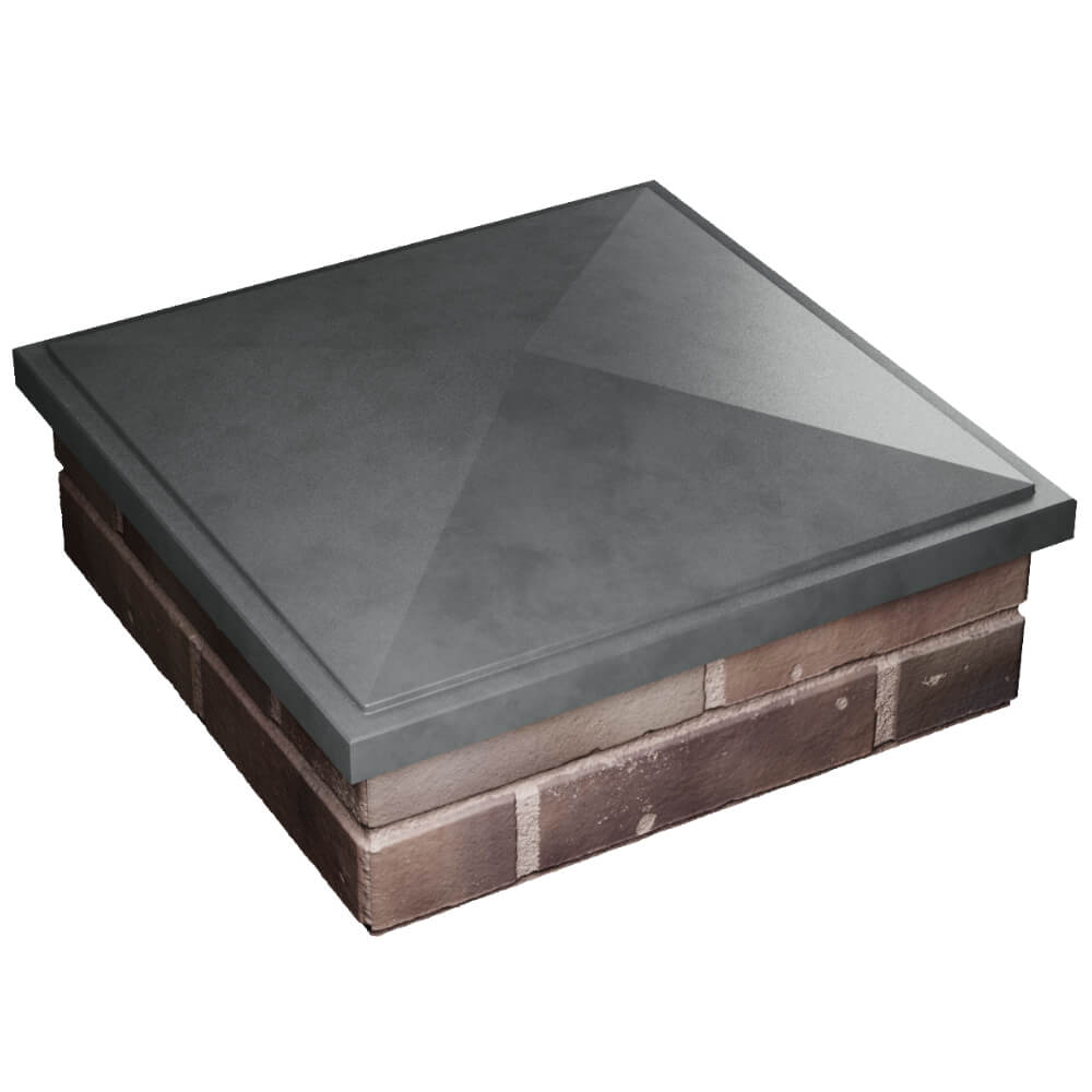 Колпак Zking БонаМоно Серый на столб 2х2 кирпича (515х515, 530х530мм) в Менделеевске фото