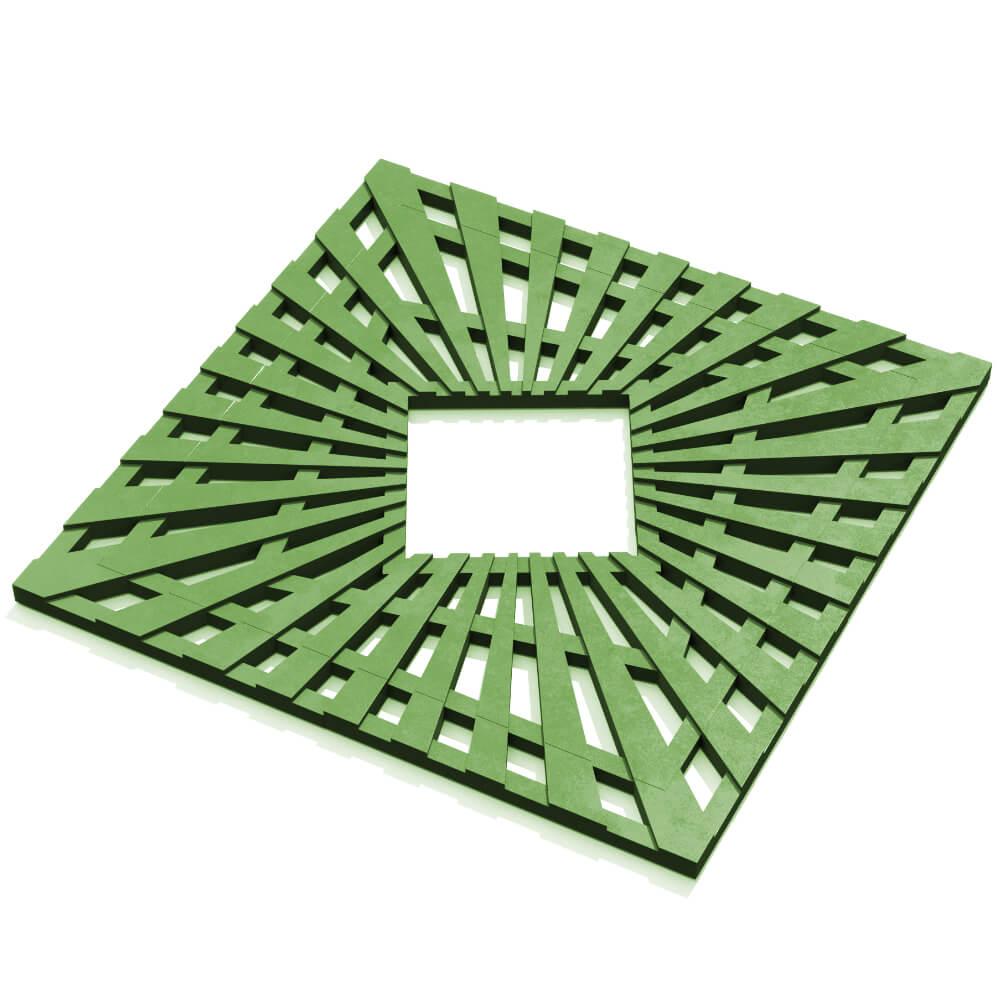 Приствольная решетка для дерева ZKING ATMOSPHERE 1.2х1.2м Зеленая в Менделеевске фото