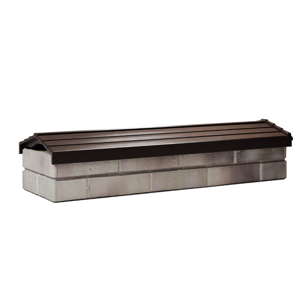 Парапет Zking Бона ХайТек Коричневый посадка на 0.5 кирпича (130мм) Менделеевск фото