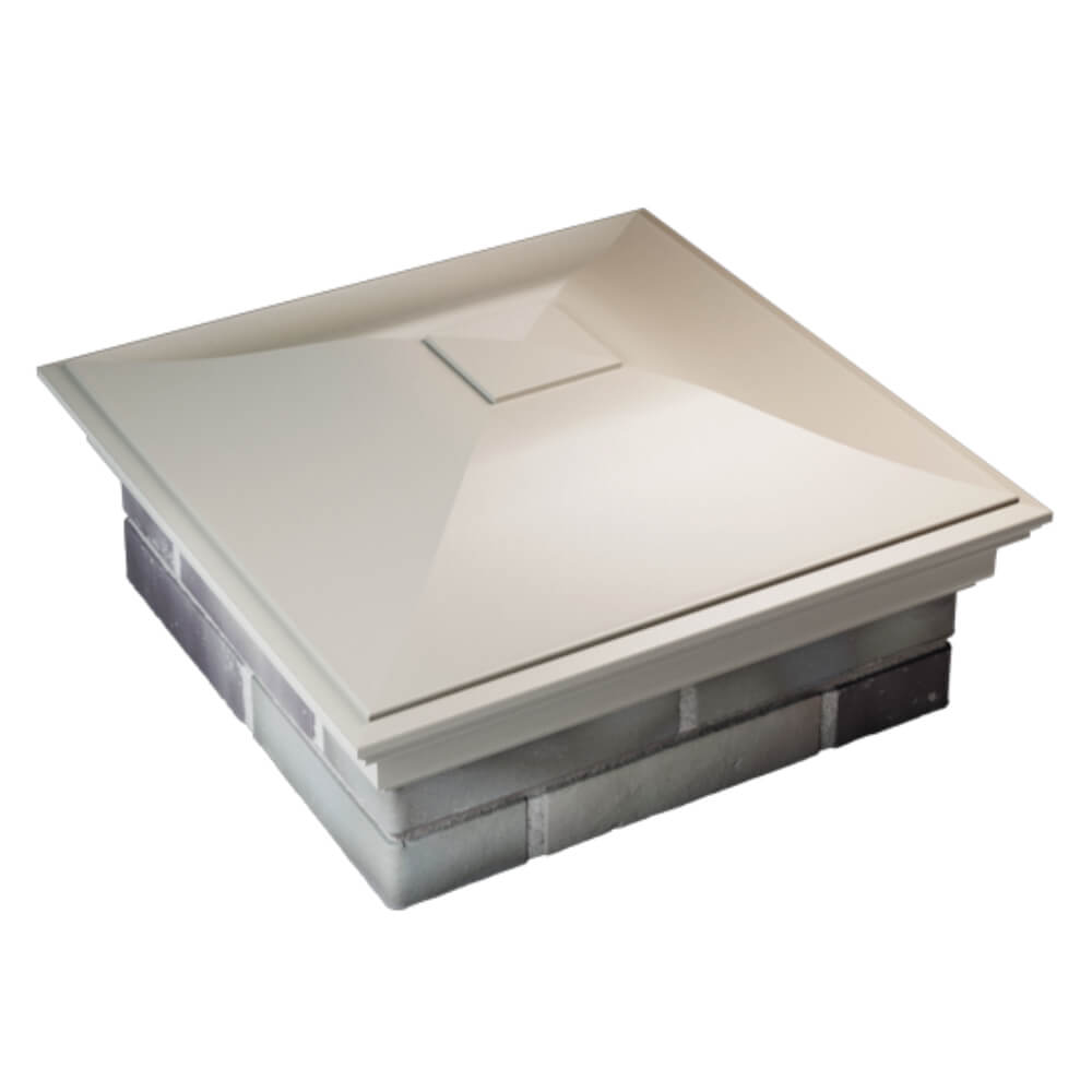 Колпак Zking Монблан Бежевый на столб 2х2 кирпича (515х515мм) Менделеевск фото