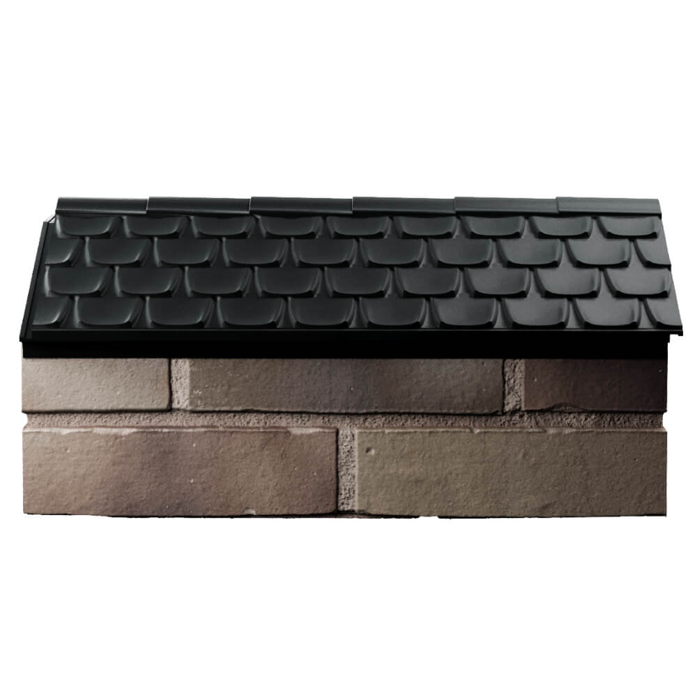 Парапет Zking Эльбрус Черный с посадкой на 1 кирпич (255мм) в Менделеевске фото