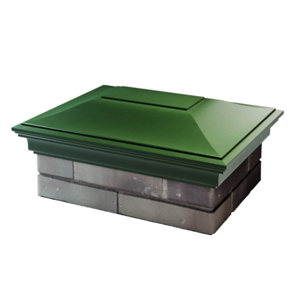 Колпак Zking Монблан Зеленый на столб 2х1.5 кирпича (515х385мм) в Менделеевске фото