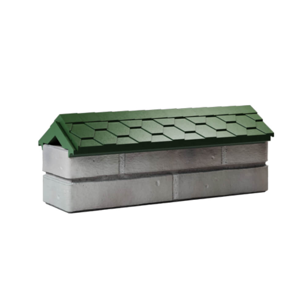 Парапет Zking Эверест Зеленый с посадкой на 0.5 кирпича (130мм) Менделеевск фото